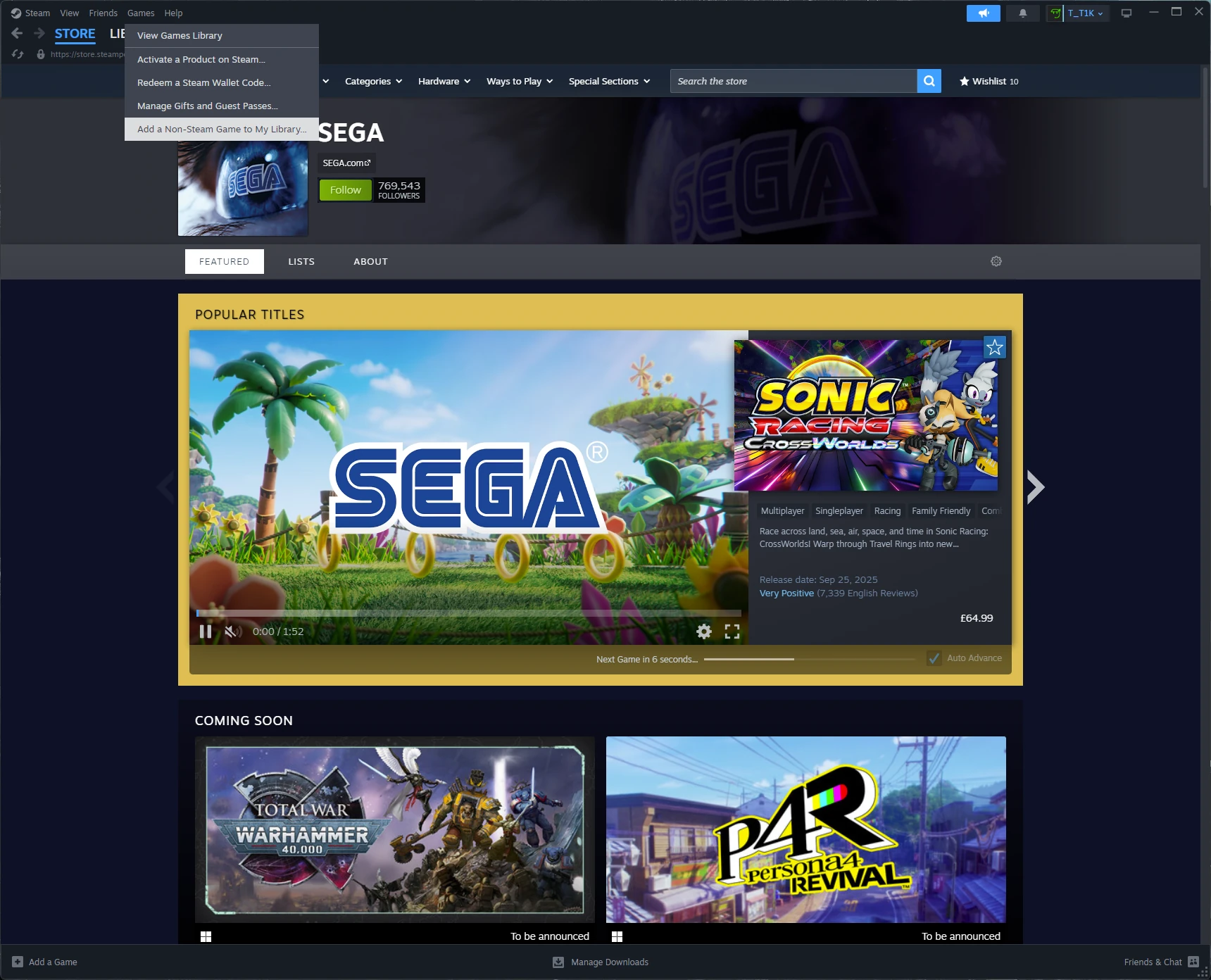 Add a Non-Steam Game to my Library...