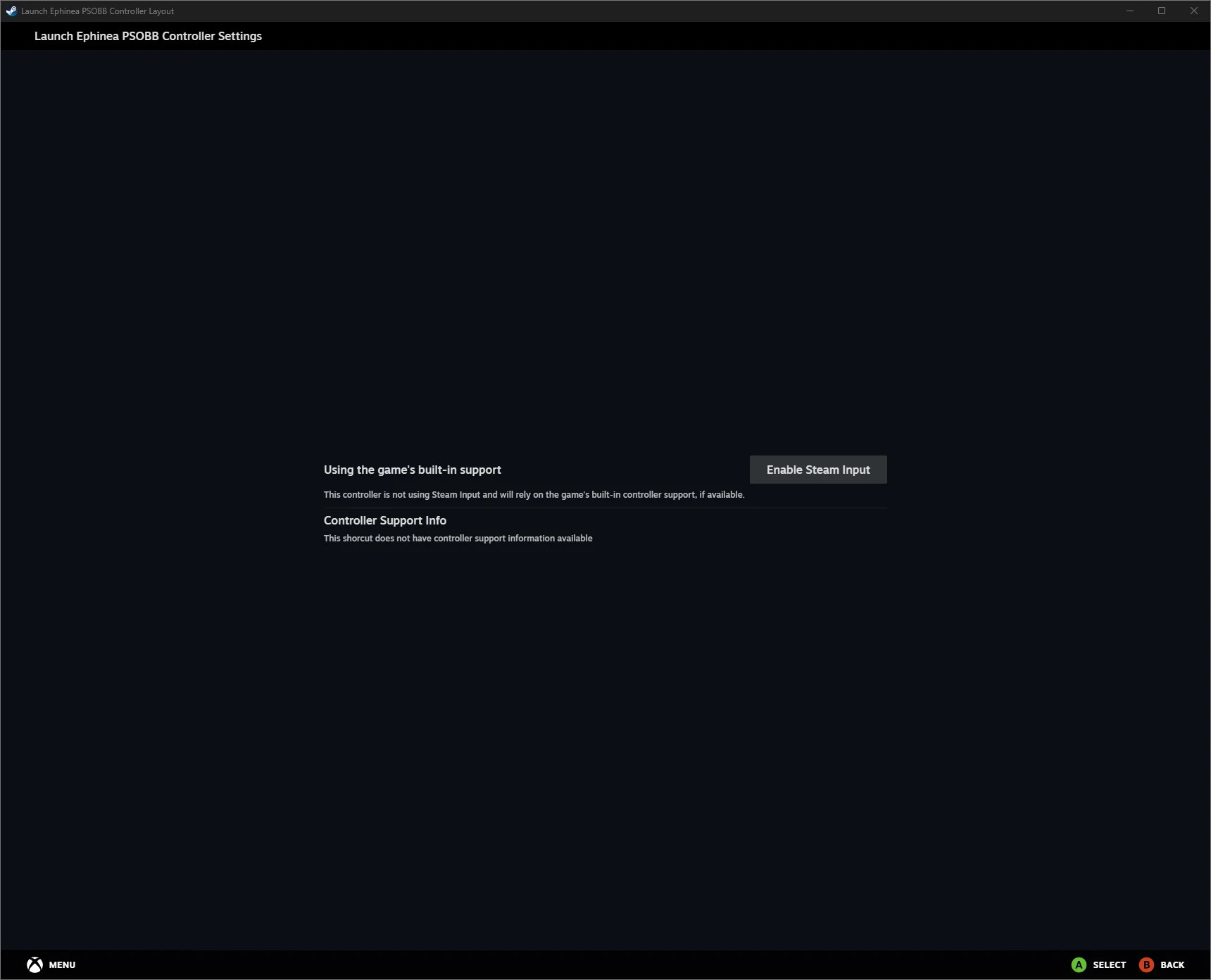 Enable Steam Input - Step 4