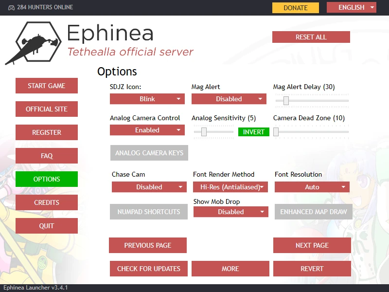 Enable Analog Camera Control