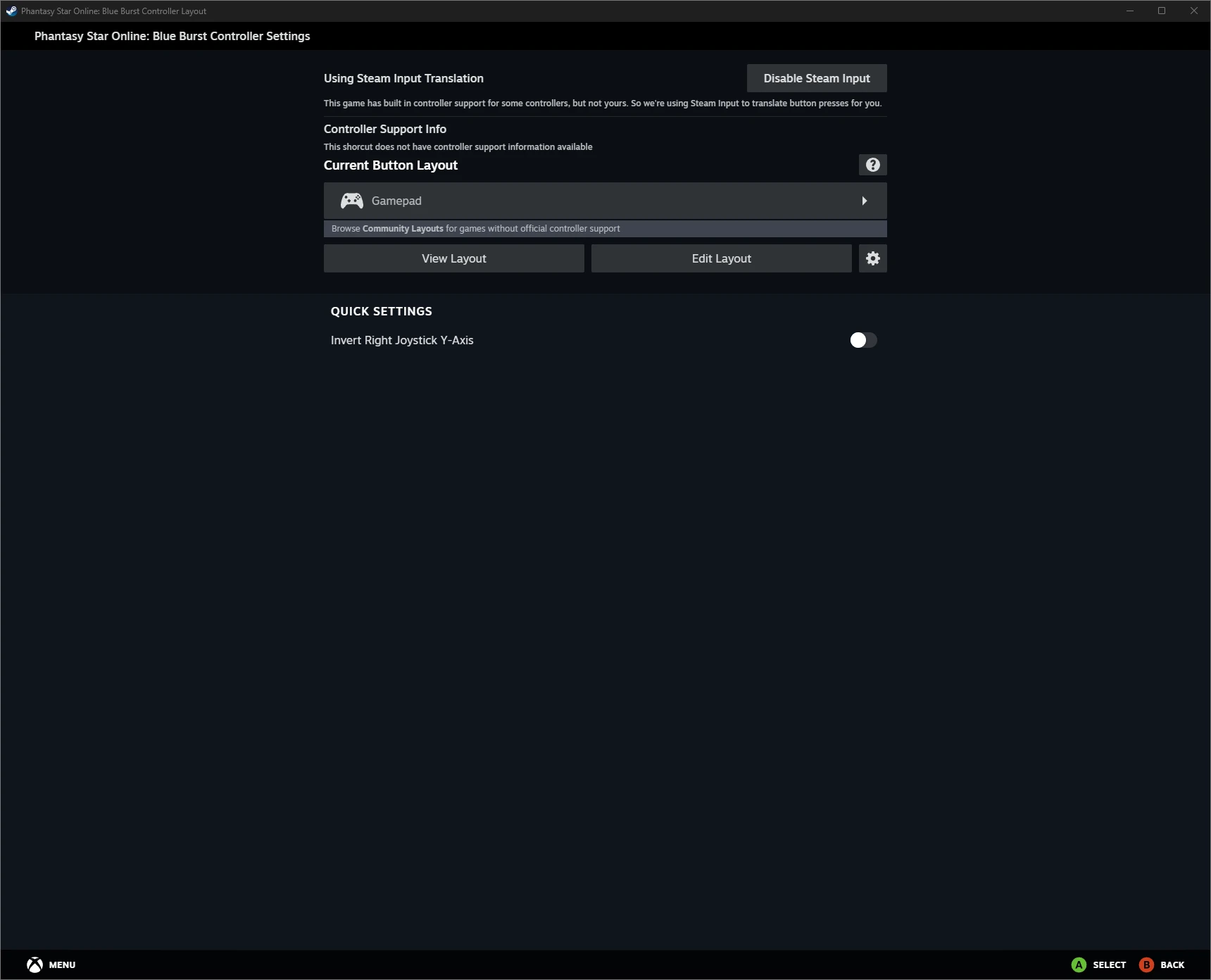 Apply a Steam Button Layout - Layouts