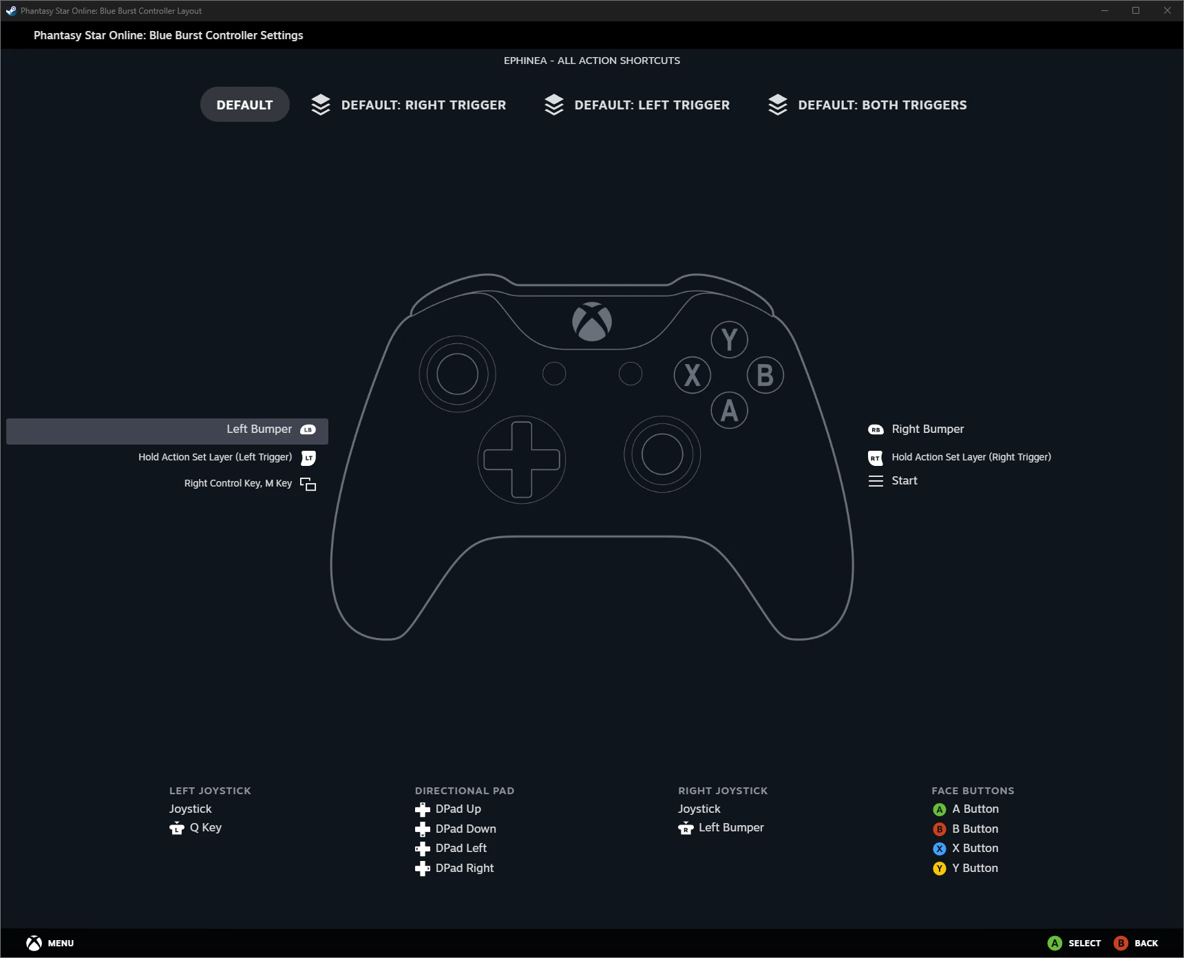 Ephinea Gamepad Setup